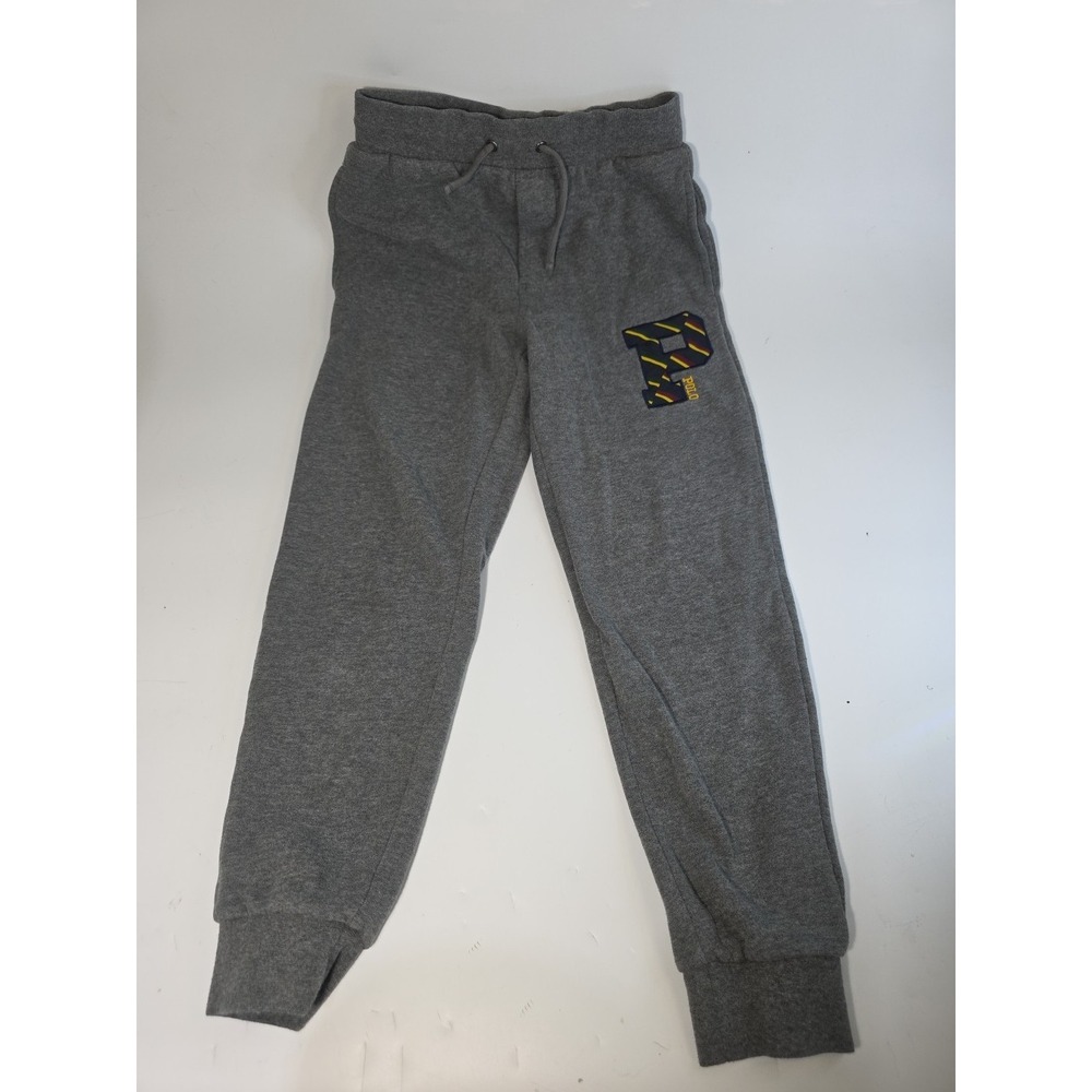 Polo Ralph Lauren Boys Gray Fleece Letterman P-Patch Sweatpants Size - S/P (8)